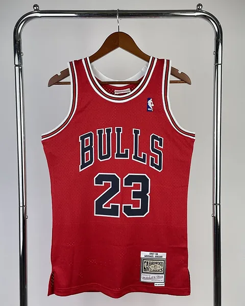 Camisola NBA Chicago Bulls Michael Jordan #23 Retro Mitchell & Ness 1998 Vermelha