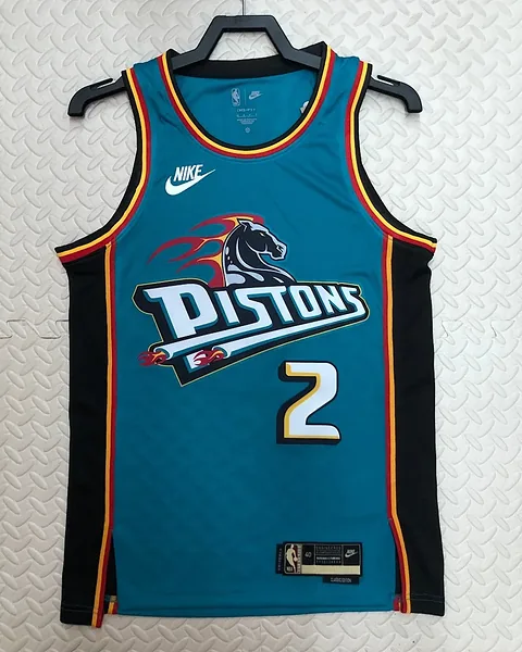 Camisola NBA Detroit Pistons Cade Cunningham #2 Retro 2023