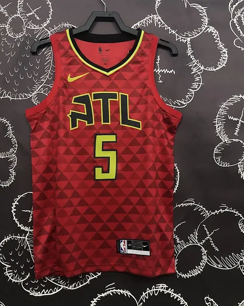Camisola NBA Atlanta Hawks Dejounte Murray #5 Edição Especial Vermelha
