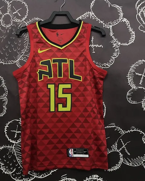 Camisola NBA Atlanta Hawks Vince Carter #15 Edição Especial Vermelha