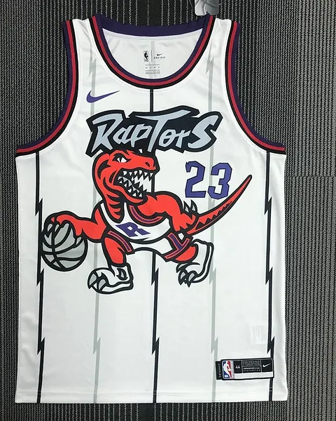 Camisola NBA Toronto Raptors Fred VanVleet #23 Retro Branca