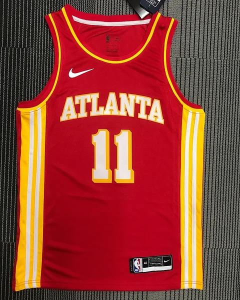 Camisola NBA Atlanta Hawks Trae Young #11 Vermelha