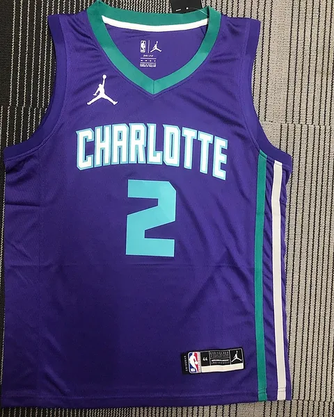 Camisola NBA Charlotte Hornets LaMelo Ball #2 Roxa