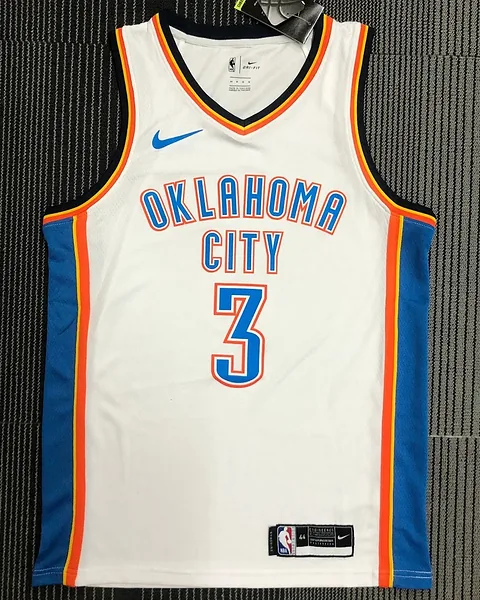 Camisola NBA Oklahoma City Thunder Chris Paul #3 Branca