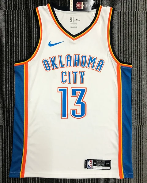 Camisola NBA Oklahoma City Thunder James Harden #13 Branca