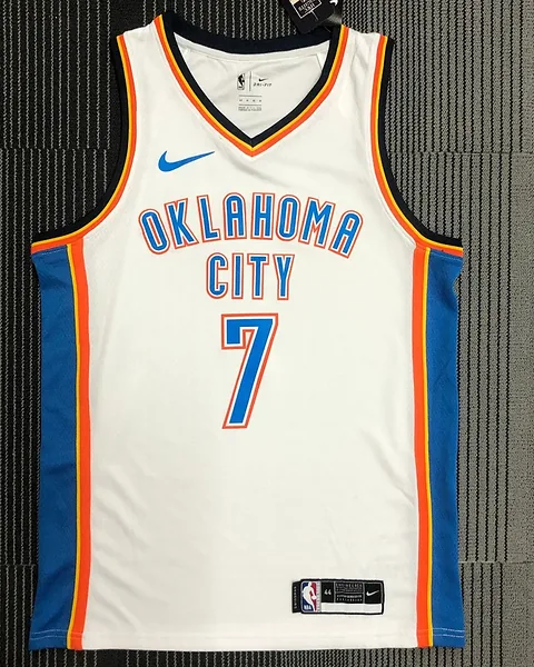 Camisola NBA Oklahoma City Thunder Carmelo Anthony #7 Branca