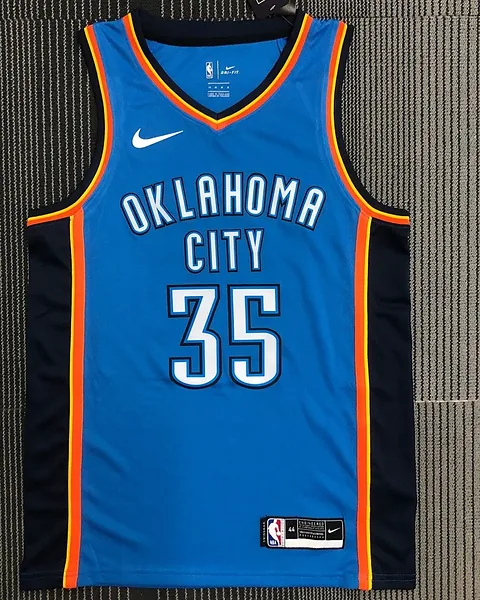 Camisola NBA Oklahoma City Thunder Kevin Durant #35 Azul