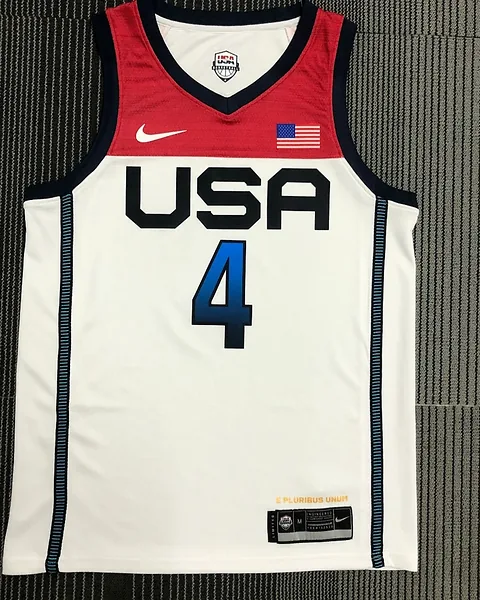 Camisola Retro Seleção dos Estados Unidos de Basquetebol 2021 Principal Bradley Beal #4