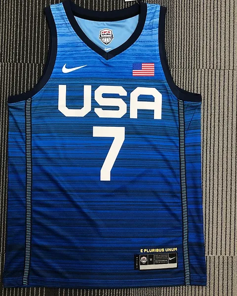 Camisola Retro Seleção dos Estados Unidos de Basquetebol 2021 Alternativa Kevin Durant #7