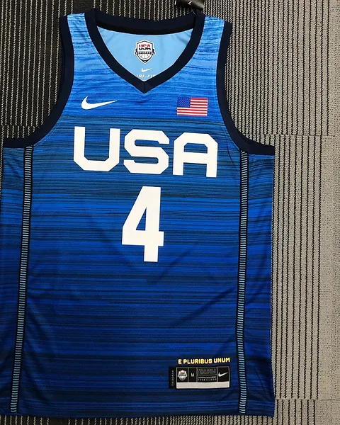 Camisola Retro Seleção dos Estados Unidos de Basquetebol 2021 Alternativa Bradley Beal #4