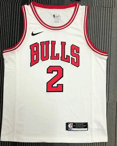 Camisola NBA Chicago Bulls Lonzo Ball #2 Branca