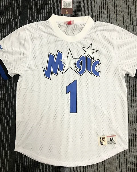 Camisola NBA Orlando Magic Tracy McGrady #1 Retro Mitchell & Ness Branca