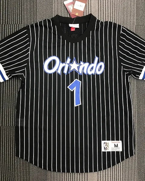 Camisola NBA Orlando Magic Tracy McGrady #1 Retro Mitchell & Ness Preta