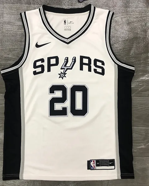Camisola NBA San Antonio Spurs Manu Ginobili #20 Branca