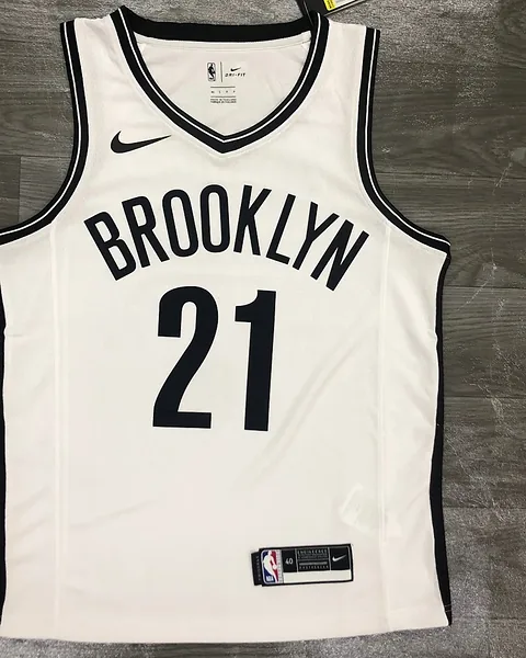 Camisola NBA Brooklyn Nets LaMarcus Aldridge #21 Branca