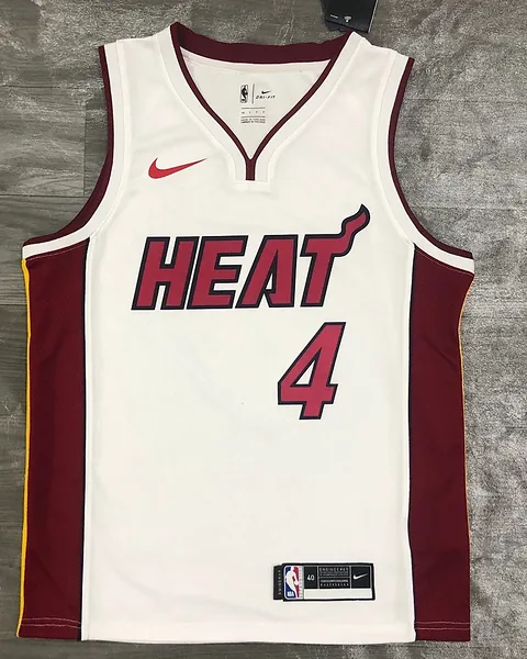 Camisola NBA Miami Heat Victor Oladipo #4 Branca