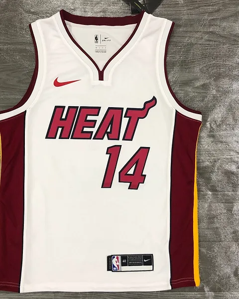 Camisola NBA Miami Heat Tyler Herro #14 Branca