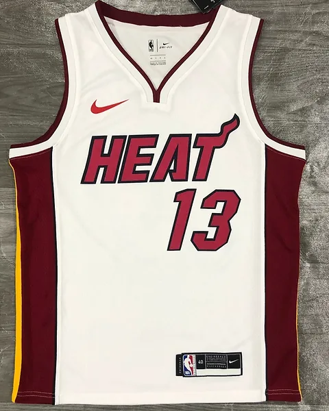 Camisola NBA Miami Heat Bam Adebayo #13 Branca