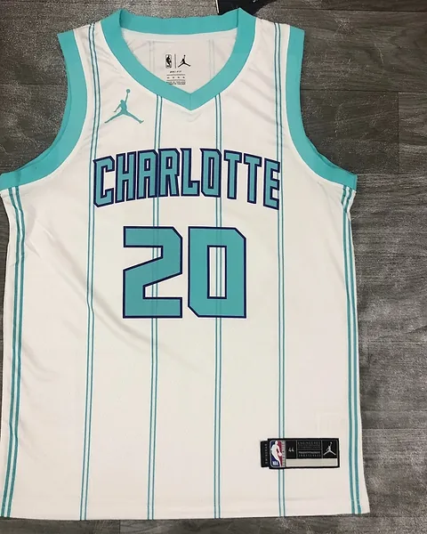 Camisola NBA Charlotte Hornets Gordon Hayward #20 Branca 2020