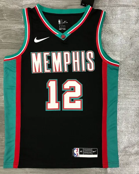Camisola NBA Memphis Grizzlies Ja Morant #12 Retro Edição Especial Preta 2021
