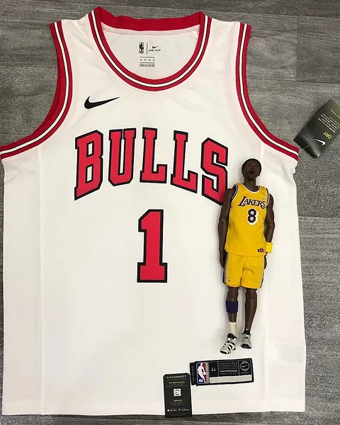 Camisola NBA Chicago Bulls Derrick Rose #1 Branca
