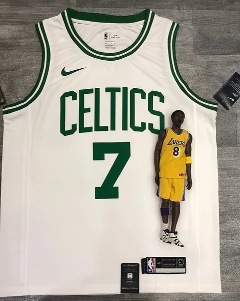 Camisola NBA Boston Celtics Jaylen Brown #7 Retro Branca