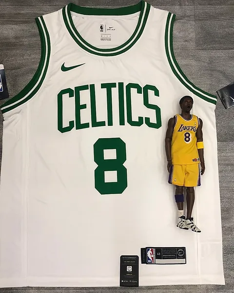 Camisola NBA Boston Celtics Kemba Walker #8 Retro Branca