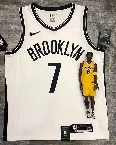 Camisola NBA Brooklyn Nets Kevin Durant #7 Branca
