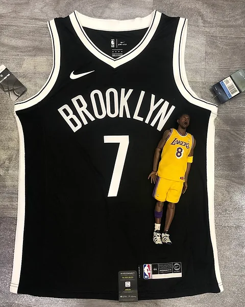 Camisola NBA Brooklyn Nets Kevin Durant #7 Preta