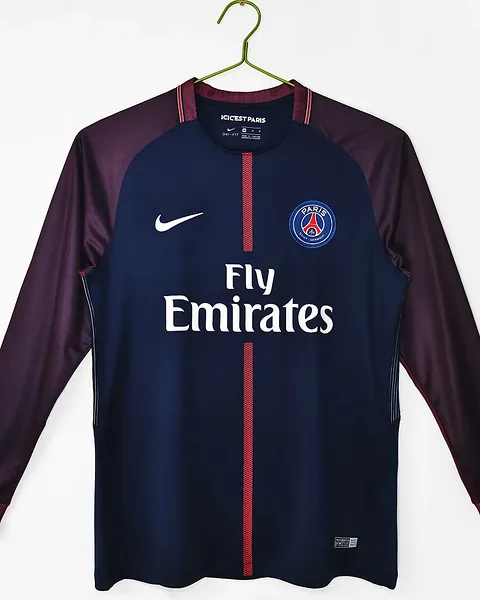 Camisola Retro Paris Saint-Germain 17/18 Principal Manga Comprida