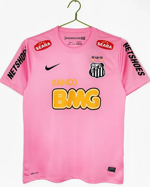 Camisola Retro Santos 2013 Rosa