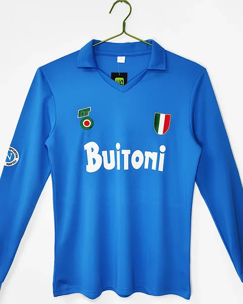 Camisola Retro Nápoles 1987/88 Principal Manga Comprida