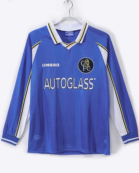 Camisola Retro Chelsea 1997/99 Principal Manga Comprida