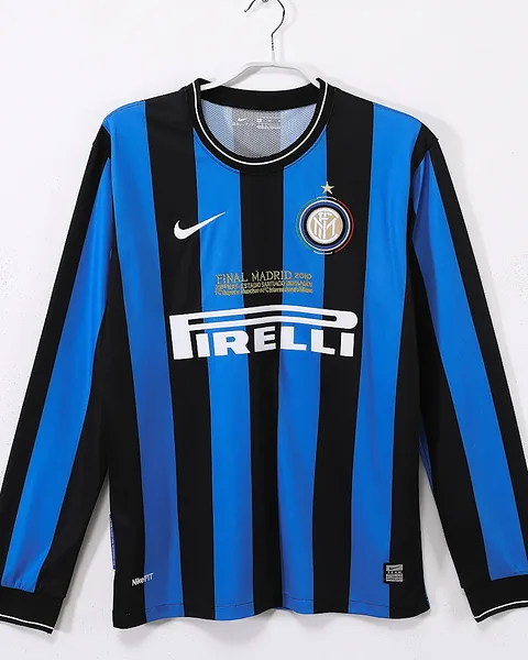 Camisola Retro Inter de Milão 09/10 Principal Manga Comprida