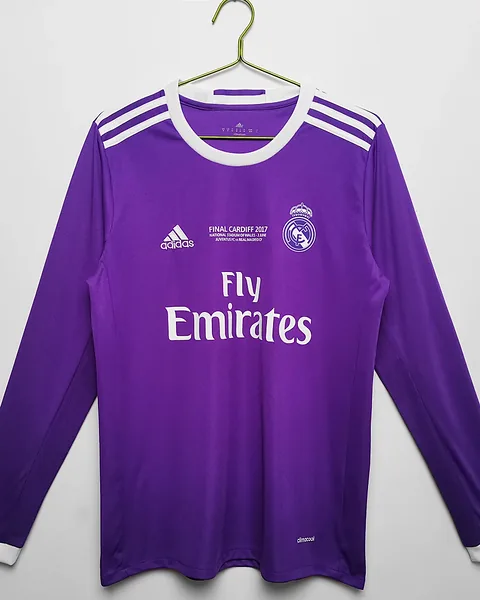 Camisola Retro Real Madrid 16/17 Alternativa Manga Comprida