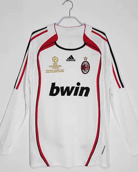 Camisola Retro AC Milan 06/07 Alternativa Manga Comprida