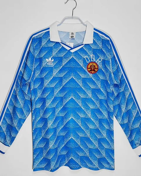 Camisola Retro Alemanha Oriental 1988 Principal Manga Comprida