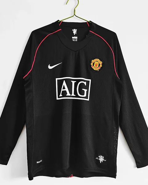 Camisola Retro Manchester United 07/08 Alternativa Manga Comprida