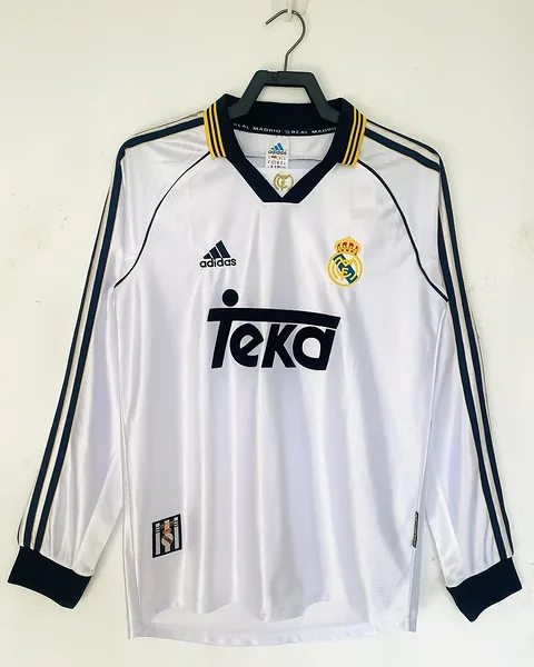Camisola Retro Real Madrid 1998/00 Principal Manga Comprida