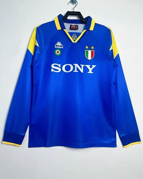 Camisola Retro Juventus 1995/96 Alternativa Manga Comprida