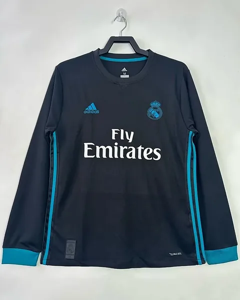 Camisola Retro Real Madrid 17/18 Alternativa Manga Comprida