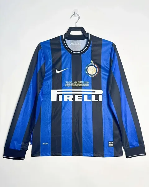 Camisola Retro Inter de Milão 2010 Principal Manga Comprida