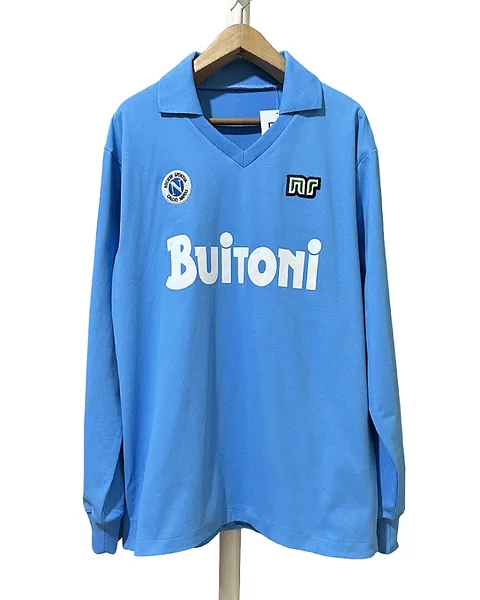 Camisola Retro Nápoles 1986/87 Principal Manga Comprida