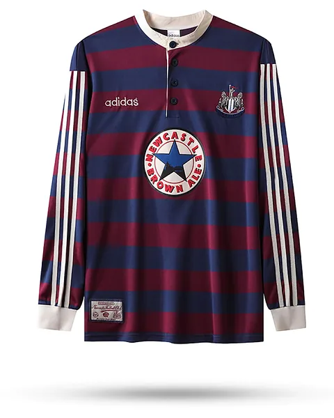 Camisola Retro Newcastle United 1995/96 Alternativa Manga Comprida