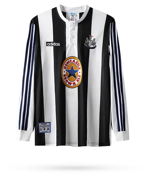 Camisola Retro Newcastle United 1995/97 Principal Manga Comprida