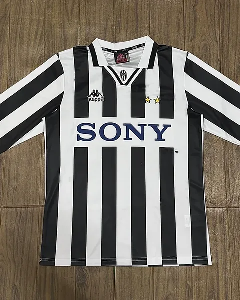 Camisola Retro Juventus 1995/96 Principal Manga Comprida