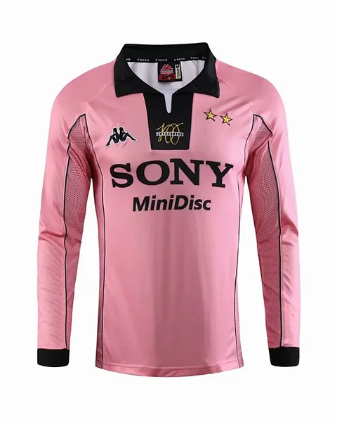 Camisola Retro Juventus 1997/98 Rosa Manga Comprida