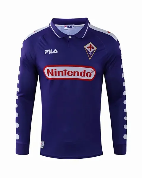 Camisola Retro Fiorentina 1998/99 Manga Comprida